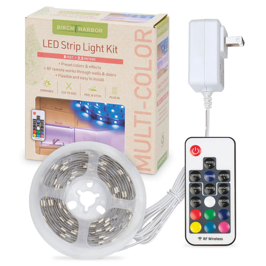 Multicolor LED Strip Light Kit with Remote